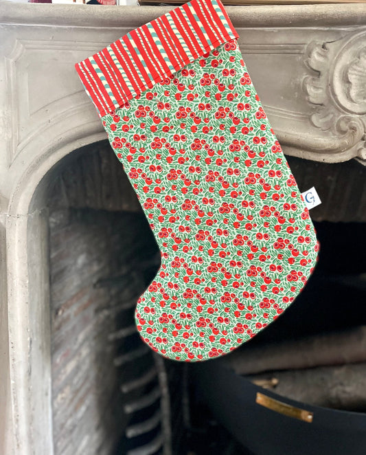 Botte de noël en tissu Liberty® - Gilbertine BrusselsGilbertine Brussels